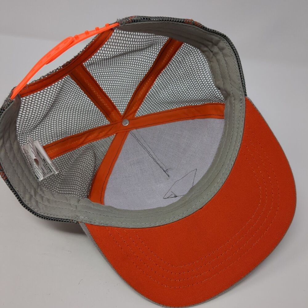 Explore Patch Snapback Mesh Back Trucker Hat Gray… - image 6